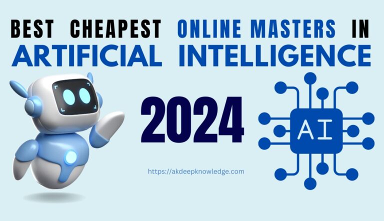Cheapest Online Masters in Artificial Intelligence
