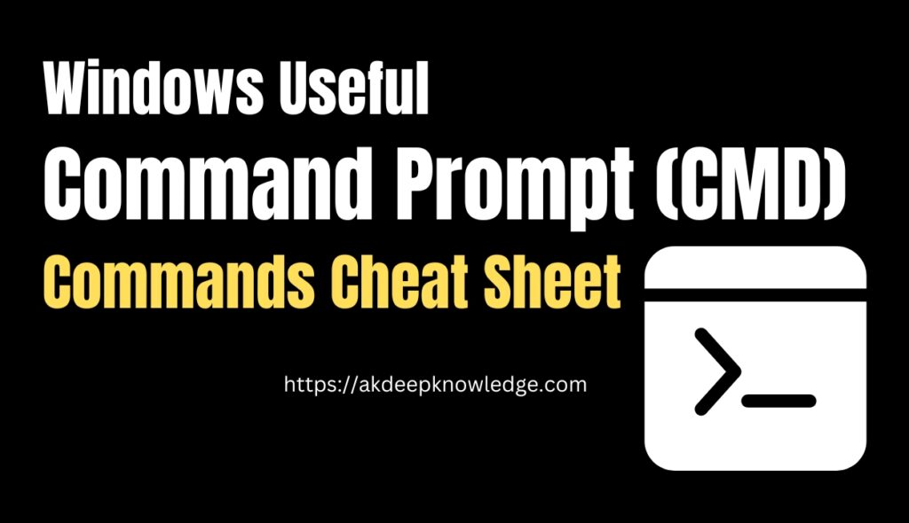 Windows useful command prompt commands