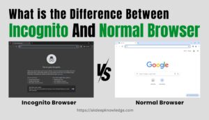 difference between incognito and normal browser